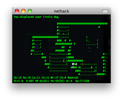 nethack screenshot